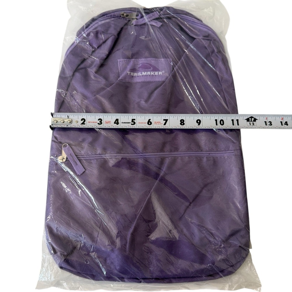 Trailmaker New Classic 17" Purple Adjustable Shoulder Strap Backpack S-4‎ - Picture 4 of 4